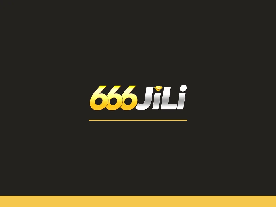 666JILI wordmark in gold and silver on a dark panel with a gold rule
